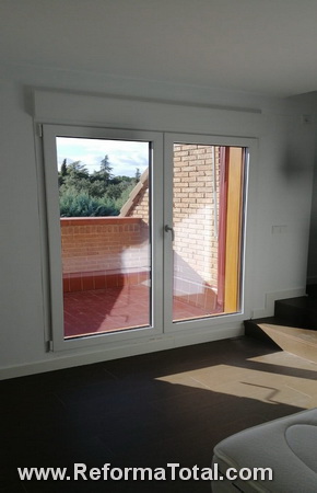 Trabajo de Cerramientos PVC Bicolor Boadilla del Monte