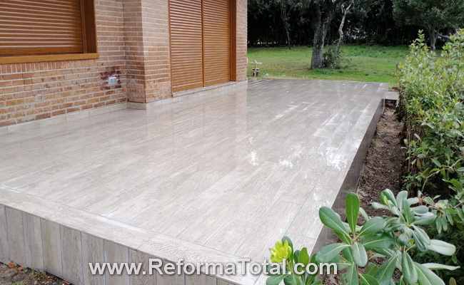 Trabajos Economicos Pavimento Exterior Chalet Boadilla del Monte